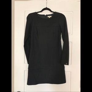 Shoshanna Long Sleeve Mini Dress in Black